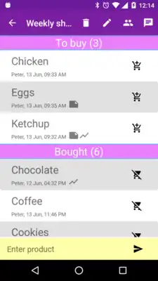 Play shareList! - Shopping lists