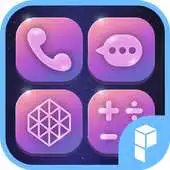 Free play online Shining Violet Icon Pack APK