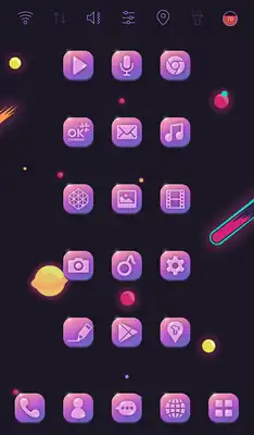 Play Shining Violet Icon Pack