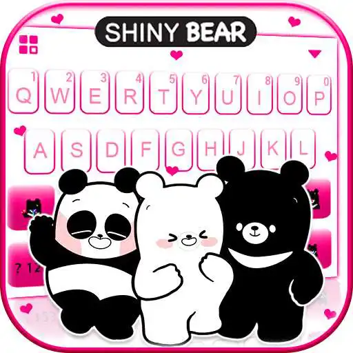 Play Shiny Bear Keyboard Theme APK