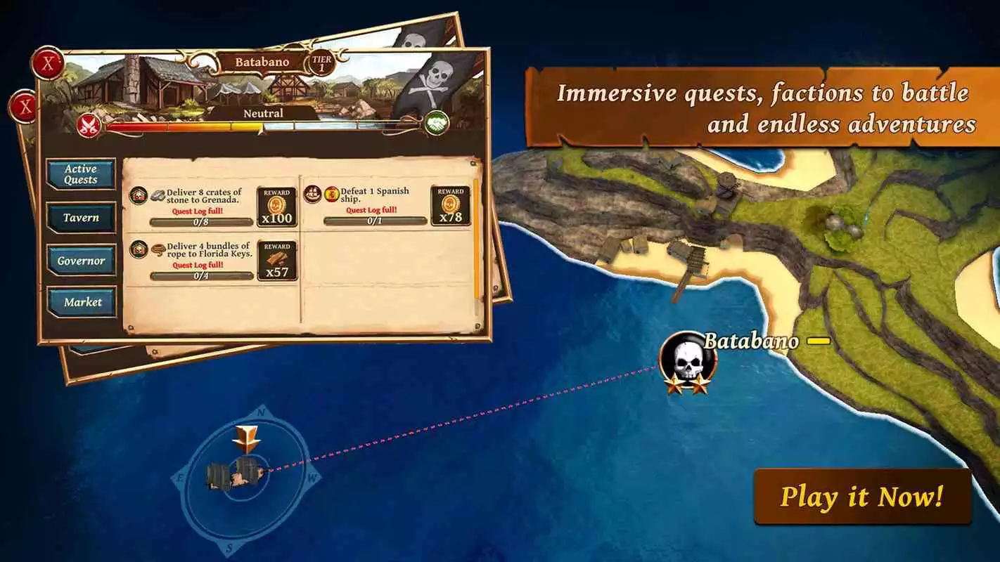 Play Ships of Battle: Ages of Pirates -Wars ’n Strategy