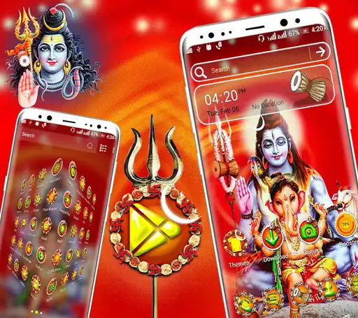 Play Shiva and Ganehsa Launcher Theme as an online game Shiva and Ganehsa Launcher Theme with UptoPlay