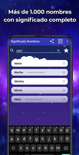 Play Significado de los nombres - Diccionario nombres as an online game Significado de los nombres - Diccionario nombres with UptoPlay