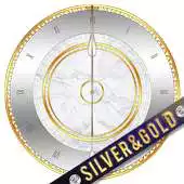 Free play online Silver and Gold Clock Widget APK