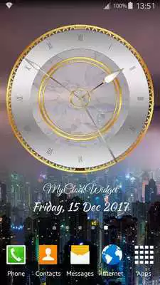 Play Silver and Gold Clock Widget