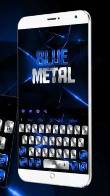 Play Silver Blue Metal Keyboard