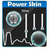 Free play online Silver PowerAmp Skin APK