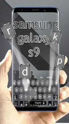 Play Silver Shine Keyboard For Galaxy S9