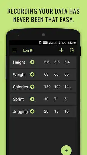 Play Simple Data Logger with Graph : Log It!  and enjoy Simple Data Logger with Graph : Log It! with UptoPlay