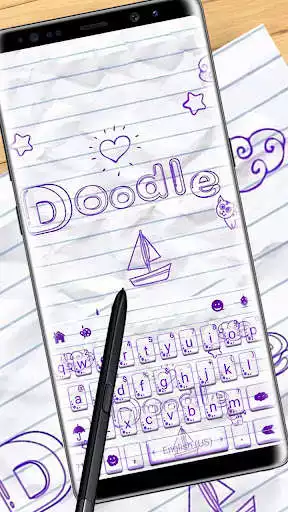 Play Simple Doodle Keyboard Theme  and enjoy Simple Doodle Keyboard Theme with UptoPlay