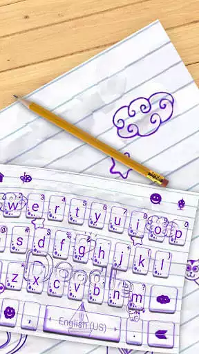 Play Simple Doodle Keyboard Theme as an online game Simple Doodle Keyboard Theme with UptoPlay