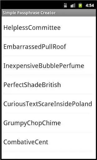 Play Simple Passphrase Creator