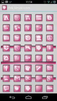 Play Simple Pink - Icon Theme