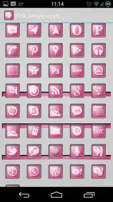 Play Simple Pink - Icon Theme