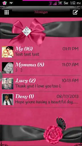 Play Simply Lovely GO SMS Pro Theme