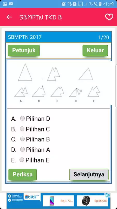 Play Simulasi SBMPTN 2018 OFFLINE