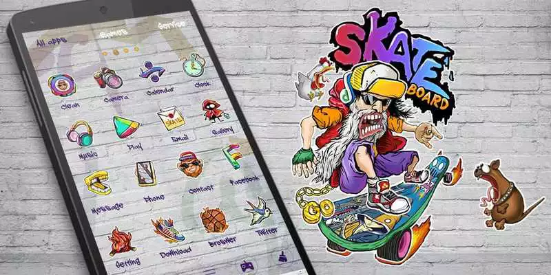 Play Skate GO Launcher Theme