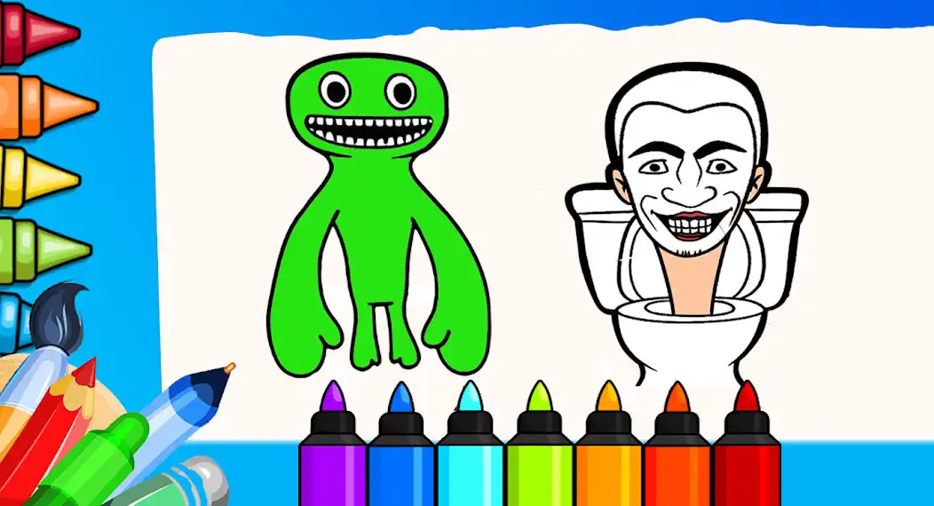 Play Skibidi Coloring Page Toilete  and enjoy Skibidi Coloring Page Toilete with UptoPlay