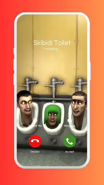 Play Skibidi Toilet Fake Call Horor as an online game Skibidi Toilet Fake Call Horor with UptoPlay