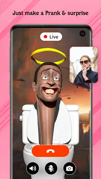 Play Skibidi Toilet Fake Video Call as an online game Skibidi Toilet Fake Video Call with UptoPlay