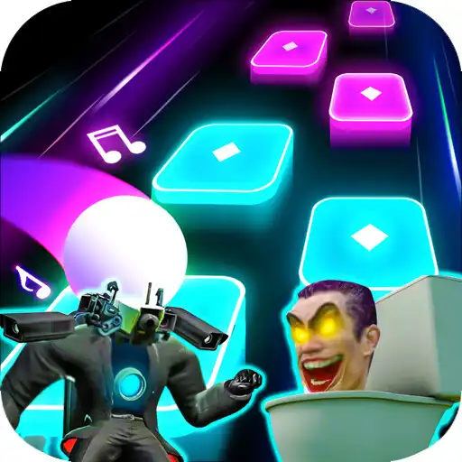 Play Skibidi Toilet tiles hop music APK