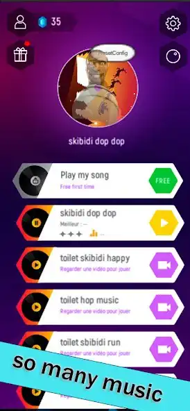 Play Skibidi Toilet tiles hop music as an online game Skibidi Toilet tiles hop music with UptoPlay