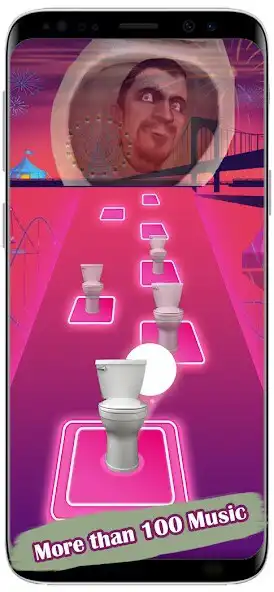 Play Skibidi Toilet Tiles Hop Piano as an online game Skibidi Toilet Tiles Hop Piano with UptoPlay