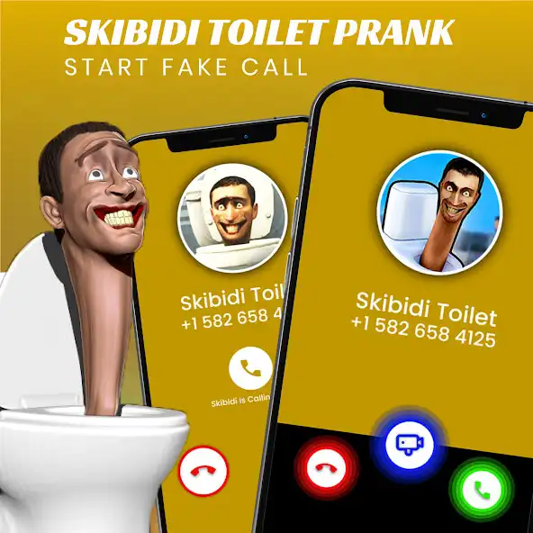 Play Skibidi Toilet Video Fake Call as an online game Skibidi Toilet Video Fake Call with UptoPlay