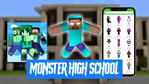 Play Skin Monster High School For MCPE as an online game Skin Monster High School For MCPE with UptoPlay