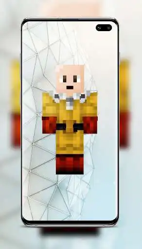 Play Skin One Punch Man Minecraft as an online game Skin One Punch Man Minecraft with UptoPlay