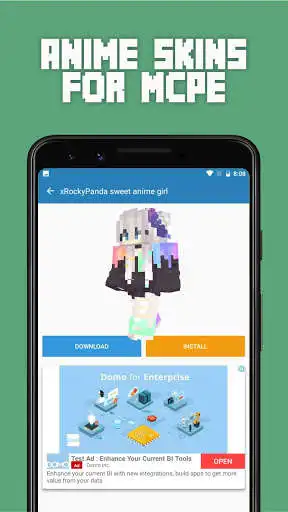 Play Skins Anime for MCPE as an online game Skins Anime for MCPE with UptoPlay