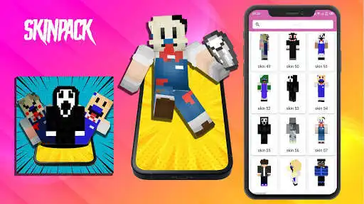 Play Skin Scream Horror For MCPE  and enjoy Skin Scream Horror For MCPE with UptoPlay