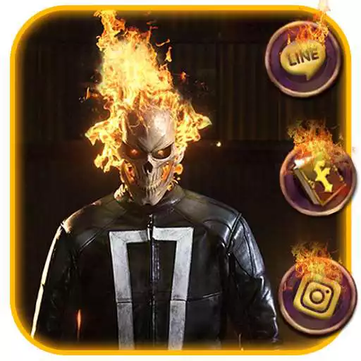 Play Skull, Fire, Rider Themes & Wallpapers APK