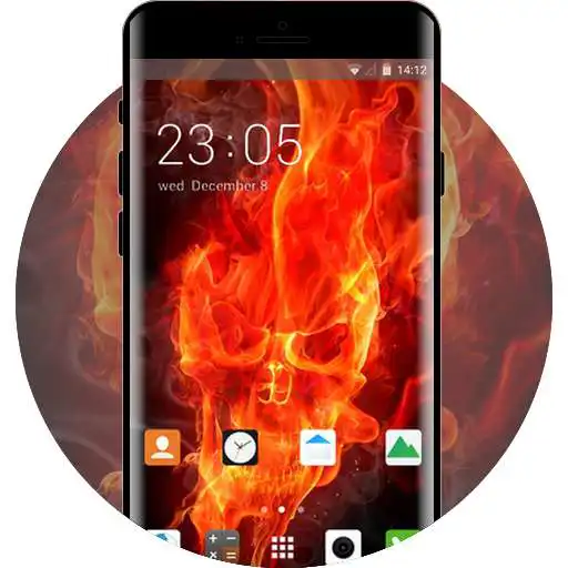 Free play online Skull Hellfire Theme for Vivo Y66 wallpaper  APK