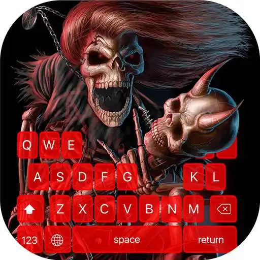 Free play online Skull Keyboard Theme APK