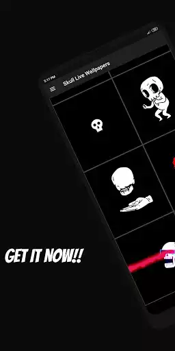 Play Skull live wallpaper  and enjoy Skull live wallpaper with UptoPlay