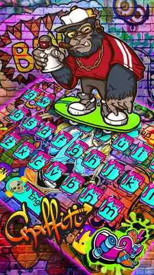 Play Skull Skater Graffiti Keyboard Theme