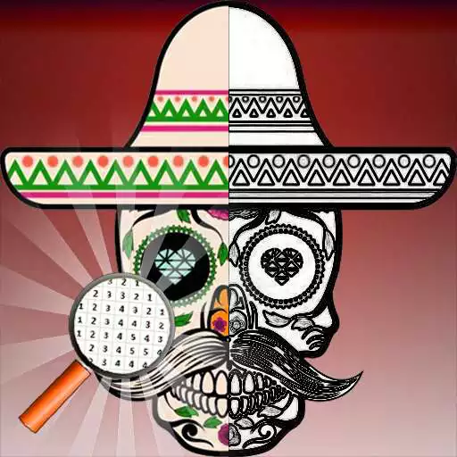 Play Skull Tattoo Art Color By Number PixelArt Coloring APK