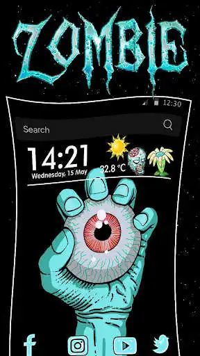 Play Skull Zombie Eye Themes, Live Wallpaper  and enjoy Skull Zombie Eye Themes, Live Wallpaper with UptoPlay