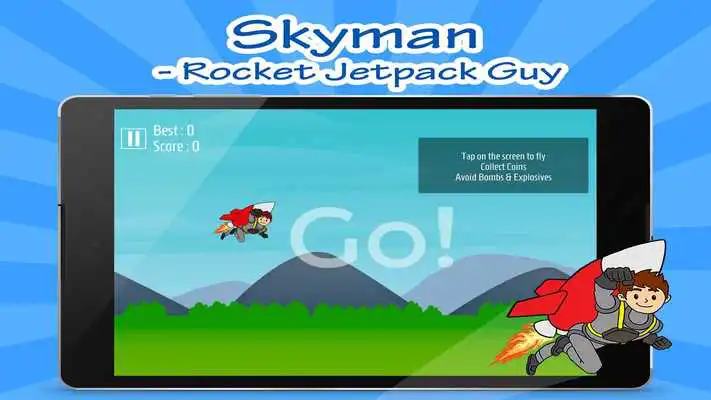 Play Skyman - Rocket Jetpack Fly