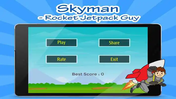 Play Skyman - Rocket Jetpack Fly