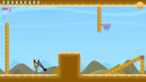 Play Slingshot 2D Basketball Knockout Challenge  and enjoy Slingshot 2D Basketball Knockout Challenge with UptoPlay