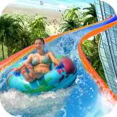 Free play online Slippery Water Slide - New Water Park Game APK