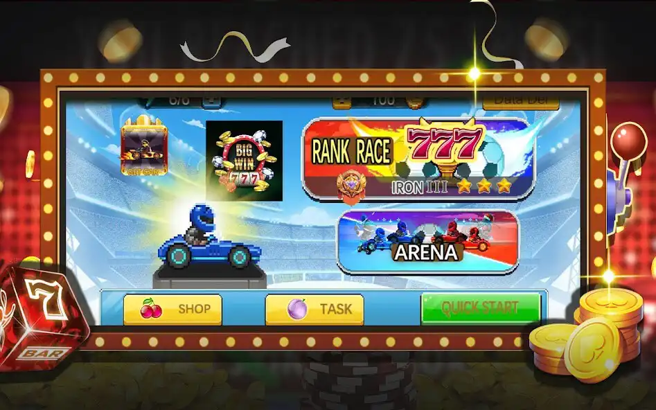 Play Slots Racer as an online game Slots Racer with UptoPlay