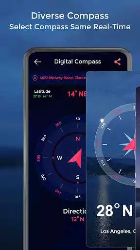 Play Smart Digital Compass - Map and Directions Compass  and enjoy Smart Digital Compass - Map and Directions Compass with UptoPlay