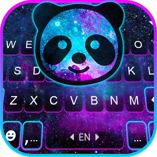 Play Smile Galaxy Panda Keyboard Background APK