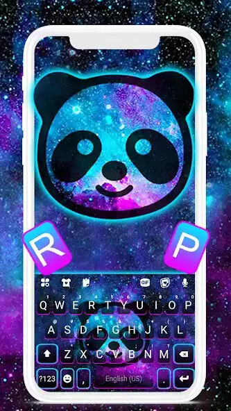 Play Smile Galaxy Panda Keyboard Background  and enjoy Smile Galaxy Panda Keyboard Background with UptoPlay