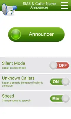 Play SMS  Caller Name Announcer