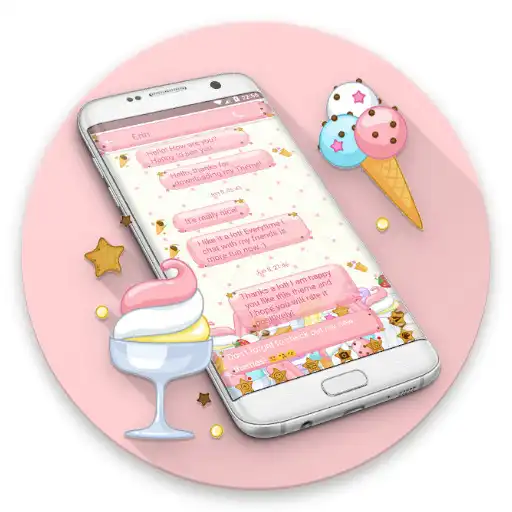 Free play online SMS Messages Ice Cream Theme APK