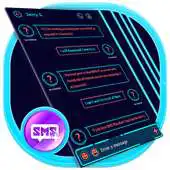 Free play online SMS Neon Blue APK